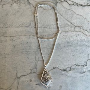 Kendra Scott Silver Aiden Pendant Necklace